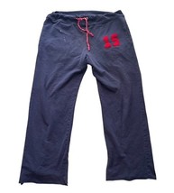 Vintage ACE USA Sweatpants L Navy Red 15 Drawstring Wide Leg image 10