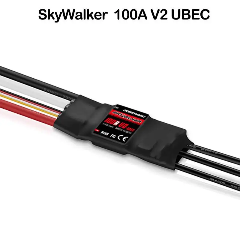 Hobbywing Skywalker Brushless Esc Speedcontroler 100AV2 No plug - £35.37 GBP