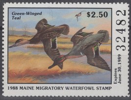 ZAYIX 1988 Maine 5  MNH - US State Duck Stamp - Birds - 062322S45 - £4.71 GBP