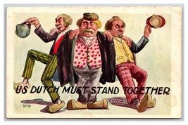 Comic Us Dutch Must Stick Together UNP Embossed DB Postcard HH Tammen G19 - $6.88