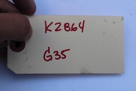 2003-2004 INFINITI G35 SEDAN REAR L/R SEAT BELT BUCKLE K2864 image 9