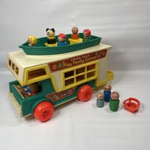 Vintage Fisher Price Little People Family Camper 994 W/ Figures - £37.36 GBP