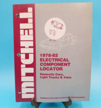 1978-82  Mitchell domestic car truck vans electrical component locator manual - $11.26