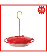Attractive 8-Ounce Red Hummingbird Feeder with Easy Clean &amp; Hanging Options - $39.59