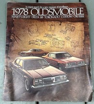 1978 Oldsmobile 24-page Sales Brochure Toronado 98 Delta 88 Custom Cruiser 24pgs - $5.93