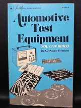Howard W Sams Automotive Test Equipment you Can Build 20926 VTG 1972 1st... - €17,66 EUR