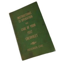 Instructions for the Operation and Care of Your 1937 Chevrolet Car Booklet Vtg - £18.17 GBP