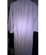 Arabian Boy&#39;s Size 40 Wide Collar White Dishdasha Thobe Jubba Robe with ... - $16.99