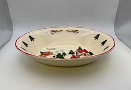 Mason&#39;s CHRISTMAS VILLAGE 9 3/4&quot; Oval Vegetable Serving Bowl Made in Eng... - $64.99