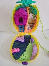 Polly Pocket Tropicool Pineapple Wearable Purse Compact Playset Incomplete - £14.61 GBP