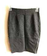 Wilfred Aritzia 0 Campagne Black Heather Ponte Zipper Side Pencil Skirt ... - £23.90 GBP