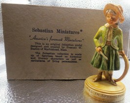 Vintage 1953 Sebastian Miniatures Figurine GAMES IN SPRINGTIME in box - $9.94