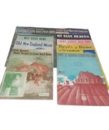 Sheet Music Lot Of 9 With House Home Graphics One Large Format - £6.36 GBP