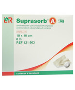 SUPRASORB A+Ag Antimic.Cal.Alginate Compr.10x10 cm 8 pieces - $440.00