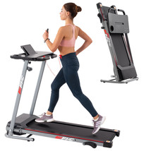 Folding Treadmill for Home with Desk - 2.5HP Compact Electric Treadmill ... - £261.11 GBP