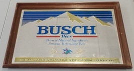 VINTAGE Busch Beer 20x24 Mirror Bar Sign - £51.55 GBP