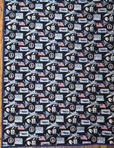 Handmade US Air Force Quilt Lap Blanket Military Service Patriotic - $31.68