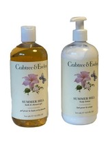 NEW Crabtree &amp; Evelyn Summer Hill Shower Gel Body Lotion Set 16.9 oz - $37.12