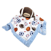 CARTER&#39;S SPORTS BALLS FOOTBALL BABY SECURITY BLANKET STUFFED ANIMAL PLUS... - $37.05