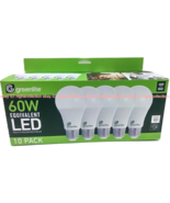 Greenlite 60w Equivalent LED 9W A19 Household Bulb 800 Lumens 10-Bulbs I... - $312.91 MXN