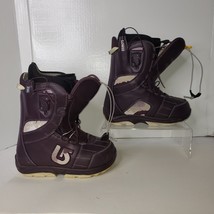 Burton Speed Zone Grom Snowboard Boots Youth US 5 EUR 36.5 Quick Lace Girls - $54.44