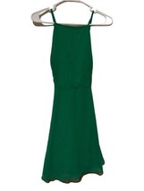 Lulus Letter of Love Backless Green Skater Dress Formal Size Medium - £27.65 GBP
