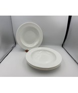 Set of 4 Wedgwood Bone China GRAND GOURMET White 11 1/8&quot; Individual Past... - $505.79 CAD