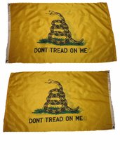 3x5 Gadsden Don&#39;t Tread on Me 2 Faced Double Sided 2-ply Flag #1 Gift Set #1 PRE - £15.88 GBP
