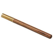 Mordeco Tigerwood Pen Wood Brass Rollerball 0.5mm Black Ink Screw On Cap - £23.56 GBP