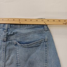 Celebrity Pink RN#133647 Juniors Women's 7/28 Blue Cotton Frayed Denim Skirt  image 7