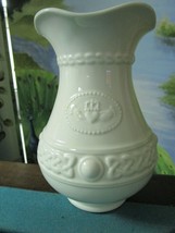 Irish Belleek Vase Ruffled Vase 8&quot; 1990&#39;S Claddagh Collection - £98.92 GBP