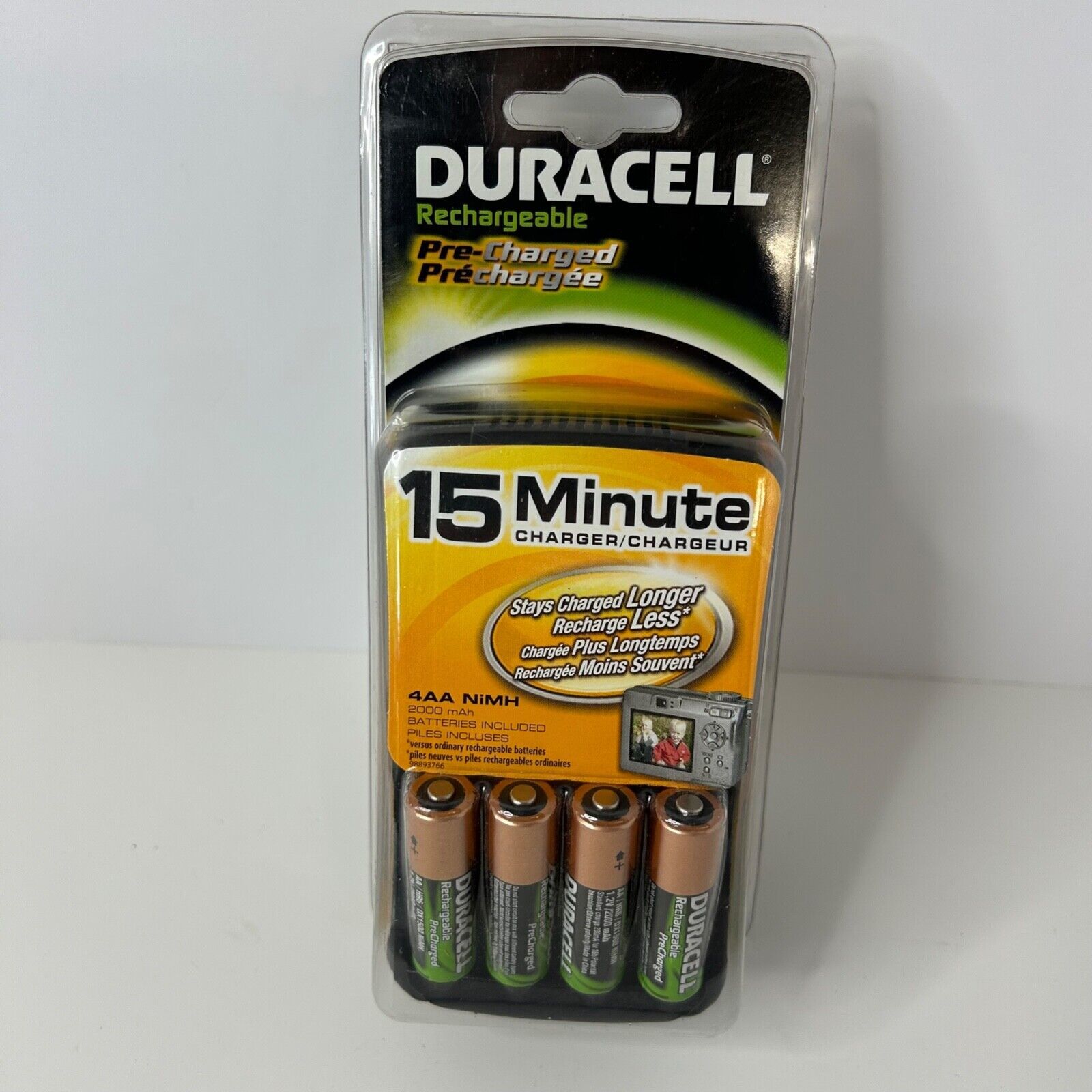 NEW Duracell Rechargeable CEF15DX4N 15 Minute NiMH Battery Charger AA AAA - $37.73