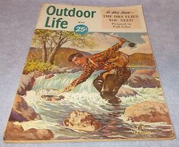 Outdoor Life Sporting Fishing Hunting Magazine J F Kernan Cover May 1950 - $9.95