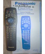 Panasonic oem Remote Control EUR511151 AND Reference Guide - £22.04 GBP