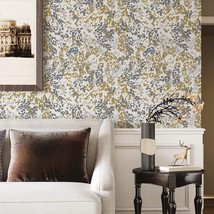 Heroad Yellow Boho Wallpaper Thickened Wallpaper Peel And Stick Wallpaper For - £23.91 GBP