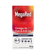 MegaRed Advanced Ultra Strength Omega-3s – 900 mg – 40 Softgels Fish &amp; K... - $486.24 MXN