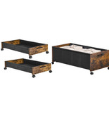 Under Bed Storage with Wheels, Bigger Size, Wooden Under Bed Storage Con... - $5,473.21 MXN