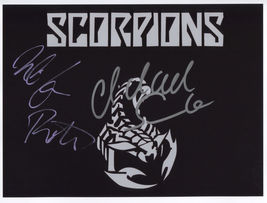 Scorpions (Band) Michael Schenker Uli Jon Roth  SIGNED  Photo + COA Life... - £105.54 GBP