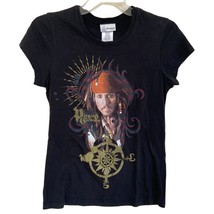 Disneyland Pirates of the Caribbean Jack Sparrow Depp Women's T-Shirt Medium - $29.35