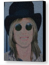 Tom Petty Song List Incredible Mosaic Framed Print Limited Edition w/COA - £15.16 GBP