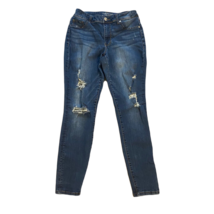Maurices Denim Skinny Jeans ~ Sz M ~ Blue ~ High Rise ~ 28&quot; Inseam ~ Dis... - £17.61 GBP