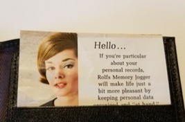 Vintage Rolfs Leather Passport Holder  Travel Currency Organizer Memory ... - $19.80