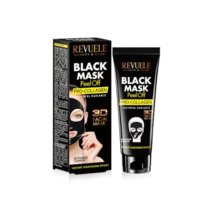 Revuele 3D Black Mask Peel Off Pro–Collagen Activated Carbon Vitamin C 80ml - £4.43 GBP