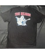 True Religion Shirt Mens XXLarge Black Red Buddha World Tour Guitar Tee EUC OBO - $28.00