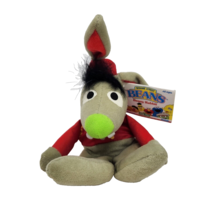 Vintage 1997 Sesame Street B EAN S Benny Rabbit Stuffed Animal Plush B EAN Bag Toy - £22.51 GBP