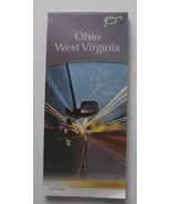 Folding Road Map Ohio West Virginia AAA State Series 2020 - $146.16 MXN