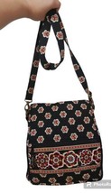 VERA BRADLEY  QUILTED FABRIC FLAP OVER SHOULDER BAG  W 11&quot; X 12&quot;HT -  3 ... - $21.81