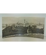 Vintage 1950s RPPC Moscow Kremlin Long Postcard Stamps Posted B&amp;W - £6.74 GBP