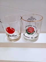 Vtg Rose Bowl &amp; World&#39;s Fair Bourbon Glasses - £22.15 GBP