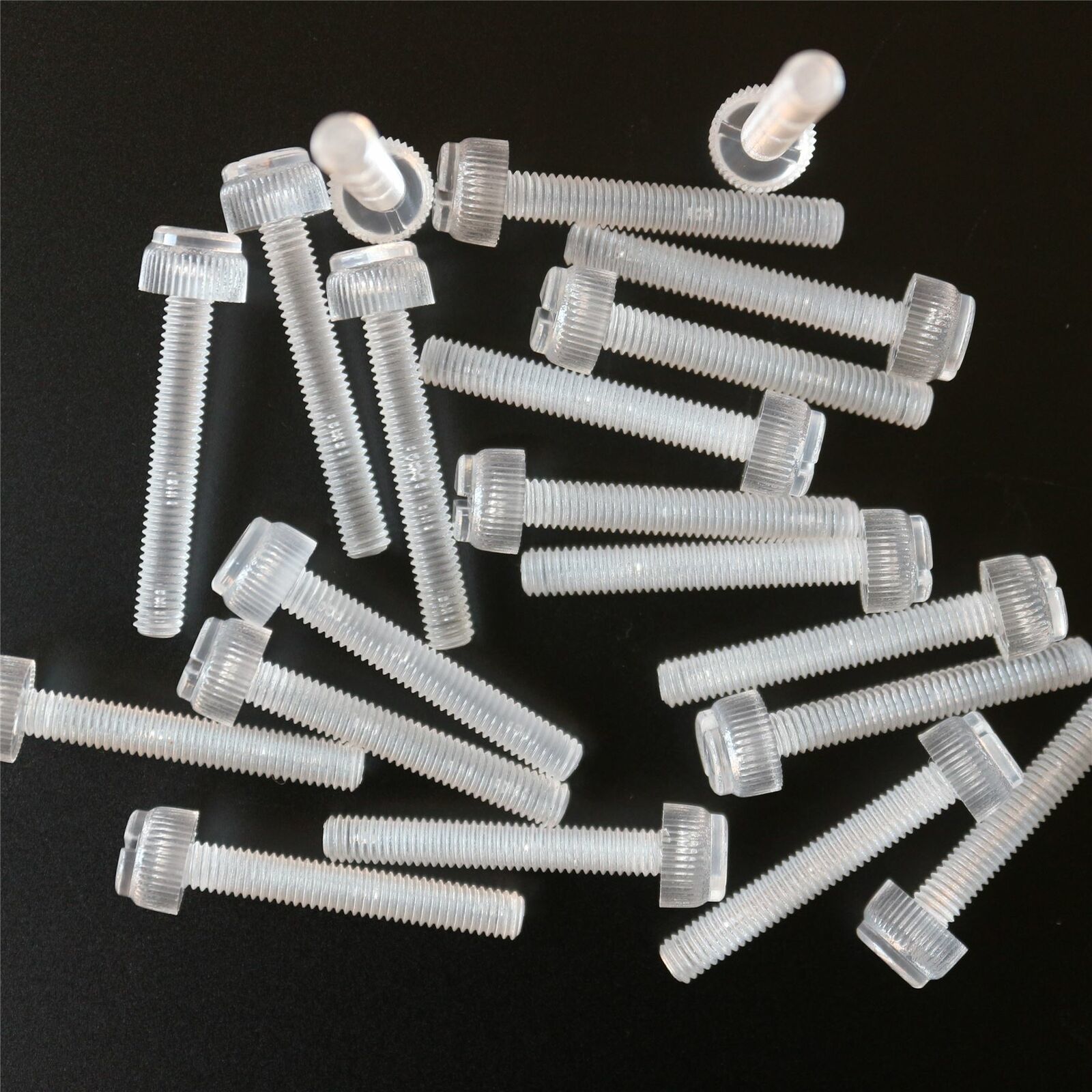 21 x Hand Tightening Acrylic Plastic, Kulled &amp; Grooved M6 x 40mm-
show o... - $20.05